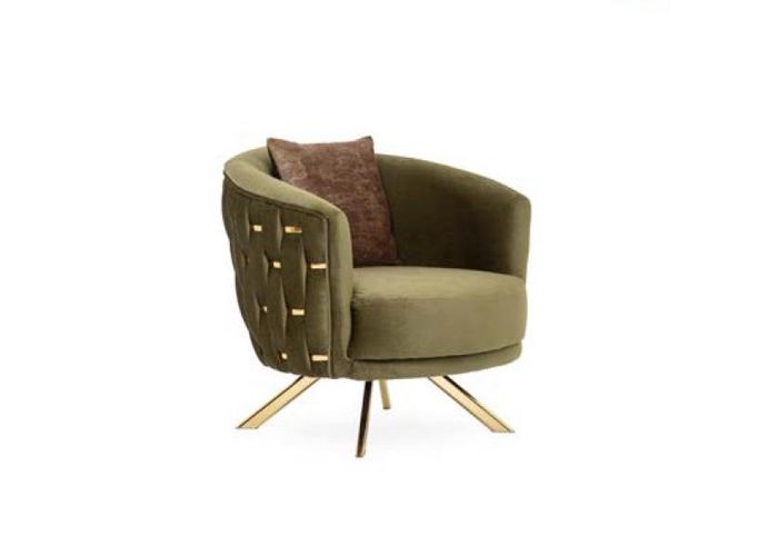 Drehbarer Sessel Einsitzer Couch Polster Möbel Einrichtung Designer Stühle