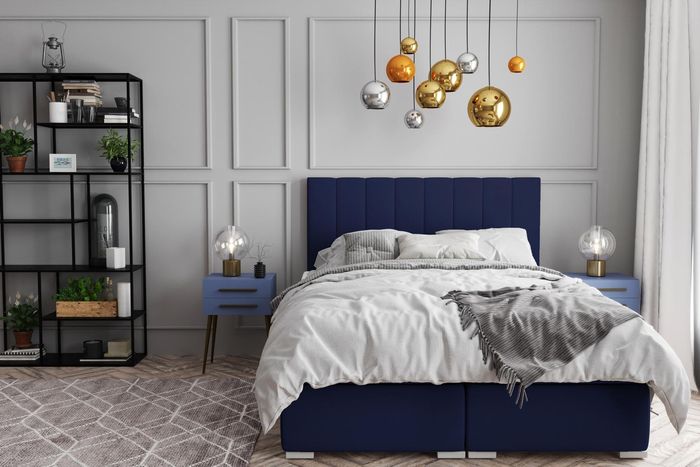 Boxspring Bett Hotel Doppel Komplett Set Matratze Topper Betten Funktion Kasten