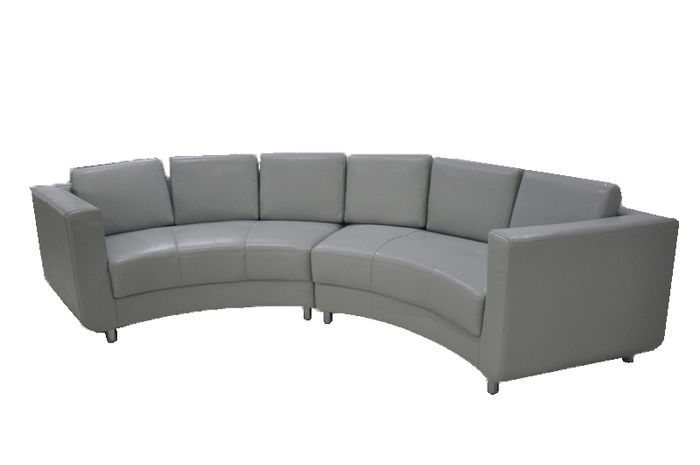 Rund Sofa Wohn Möbel Leder Sofas USB Polster Sitz Runde Landschaft Eck Couch Neu