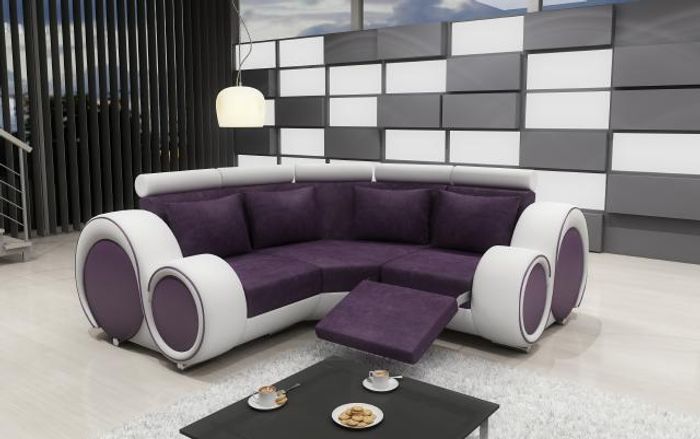 STOFFSOFA TEXTIL RELAXFUNKTION ECKSOFA mit USB,GARNITUR NEU WOHNLANDSCHAFT SOFA