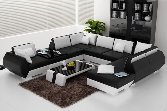 Ledersofa Couch Sofagarnitur Neu Ecksofa Eck Garnitur Design Modern Sofa R7002