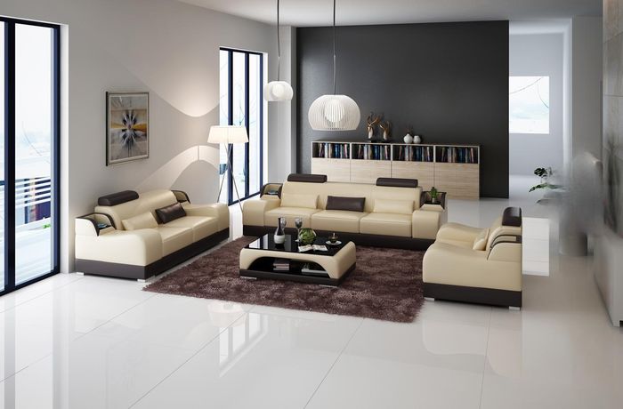 Sofagarnitur Moderne Wohnzimmer Couch Sofa Sitz 3+2+2 Komplett Garnitur Set Neu