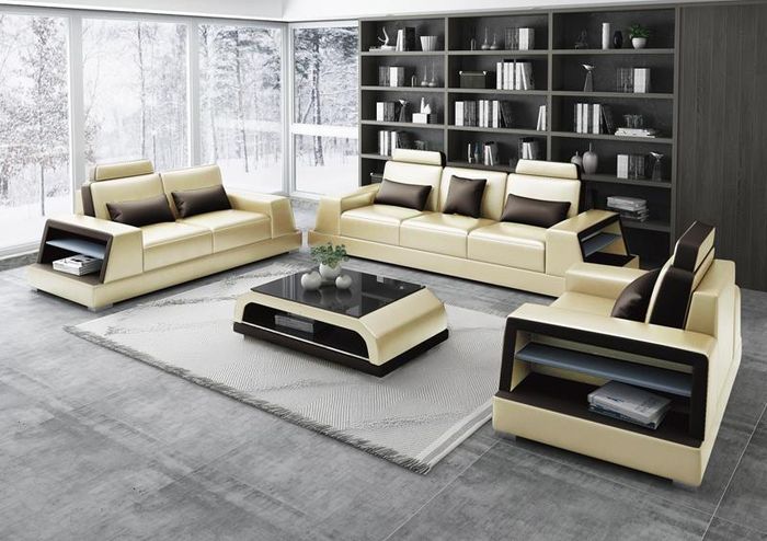 Sofagarnitur Couch Sofa Sitz Garnitur 3+2+1 Komplett Set Moderne Wohnzimmer Neu