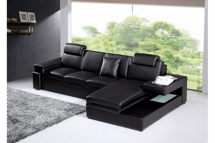 Wohnlandschaft Sofa mit USB Ecksofa Eckcouch Polster Garnitur Ecke Sofas 3371