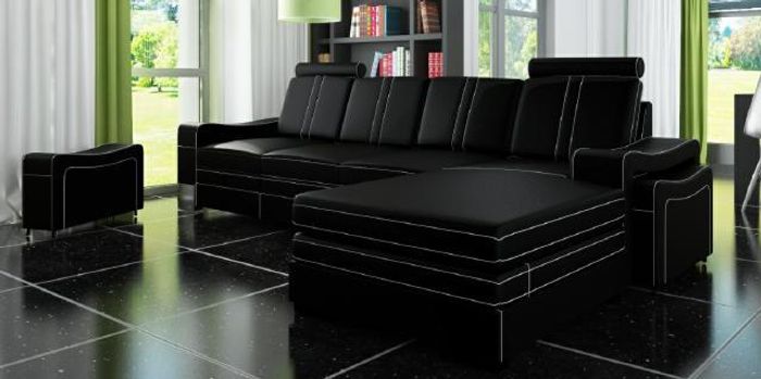 LEDERSOFA USB LEDERECKSOFA WOHNLANDSCHAFT ECKSOFA GARNITUR SOFA Maßanfertigung