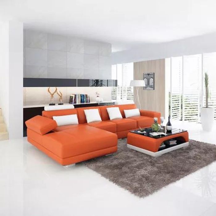 Design Sofa Eckcouch Ecksofa Sofas Couch Polster Eckgarnitur Couchtisch Neu 2tlg