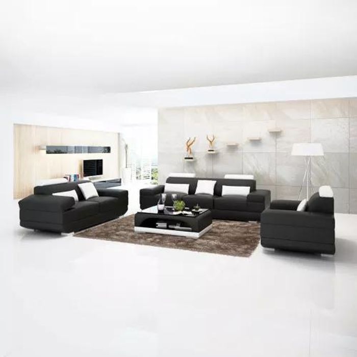Design Sofagarnitur Sofa 321 Sitzer Couchtisch Garnituren Leder Set Gruppe 4tlg
