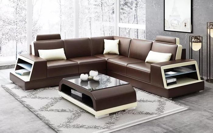 Wohnzimmer Ledersofa Ledercouch Ledersofas Couch Garnituren Sofa Wohnlandschaft
