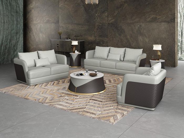 Polster Exklusive Designer Möbel 32 Sitzer Couch Garnitur 2tlg. Wohnlandschaft