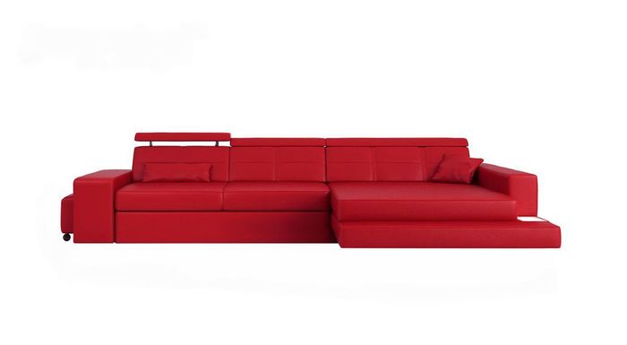 Möbel Ecksofa Leder Sofa Couch Polster Eck Sitz Wohnlandschaft L-Form Neu