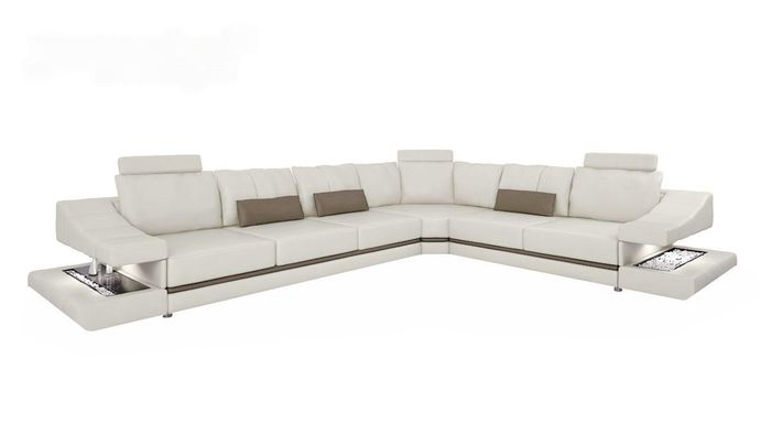 Wohnzimmer Ecksofa Schlafsofa Moderne Design Sofas Couchs Möbel Leder L-Form Neu
