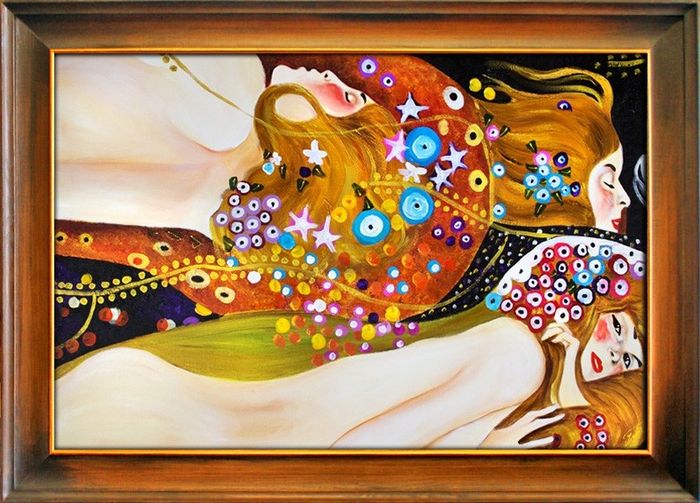 Gustav Klimt Gemälde Bild Bilder Handarbeit Kunst Abstrakt Ölbild Malerei 04419