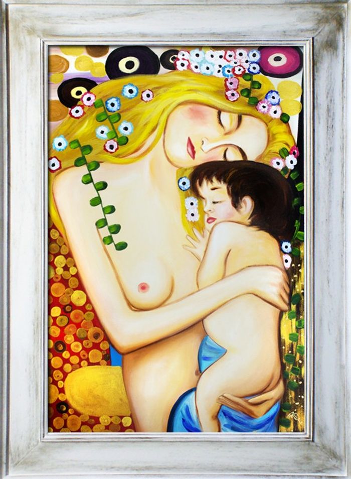 Gustav Klimt Gemälde Bild Bilder Handarbeit Kunst Abstrakt Ölbild Malerei G06802