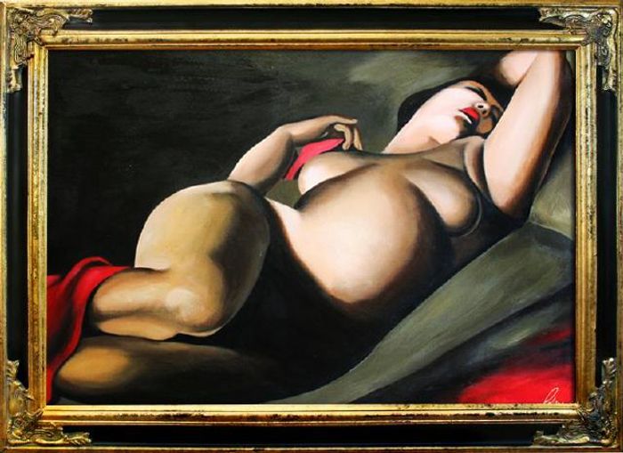 Moderne Abstrakte Kunst Gemälde Ölbild Bild Bilder Ölgemälde Mit Rahmen - G16544