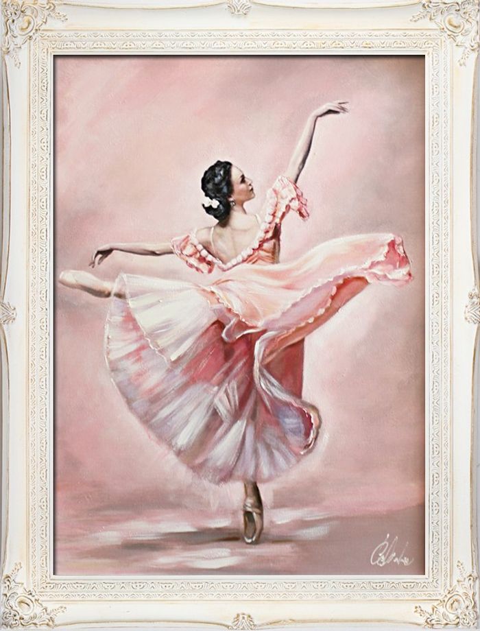 Ballett Russland Bild Theater Echte Handarbeit Rahmen Öl Gemälde Bilder G16962