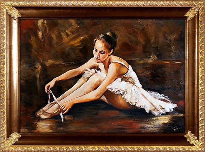 Ballett Russland Bild Theater Echte Handarbeit Rahmen Öl Gemälde Bilder G93970