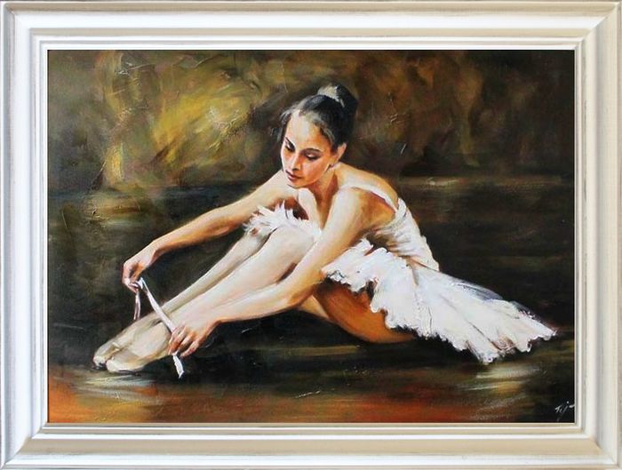 Ballett Russland Bild Theater Echte Handarbeit Rahmen Öl Gemälde Bilder G17079