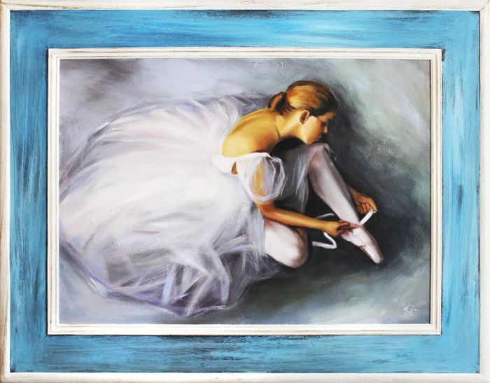 Ballett Russland Bild Theater Echte Handarbeit Rahmen Öl Gemälde Bilder G17266