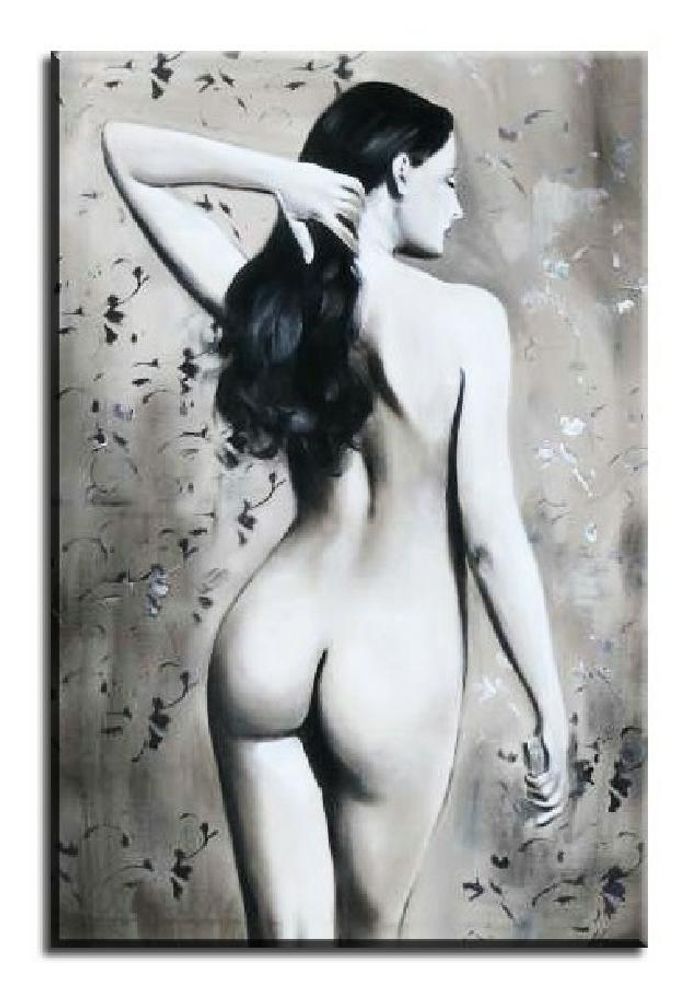 ÖLGEMÄLDE AKT BILD ÖL EROTIK ÖLBILD AUF LEINWAND ECHTE HANDARBEIT 60X90CM G00040