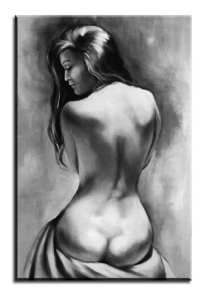 ÖLGEMÄLDE AKT BILD ÖL EROTIK ÖLBILD AUF LEINWAND ECHTE HANDARBEIT 60X90CM G00146