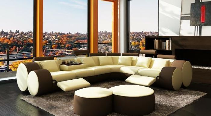 DESIGNER LEDERSOFA+USB ECKCOUCH SOFA LEDERCOUCH SOFA WOHNLANDSCHAFT MADE IN EU