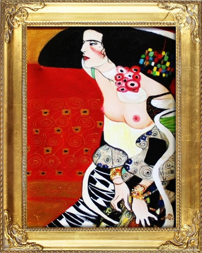 GUSTAV KLIMT ÖLBILDER BILD ÖLGEMÄLDE BILDER MIT RAHMEN ECHTE GEMÄLDE - G03834