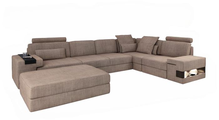 Wohnlandschaft Ecksofa L-Form Sofa Set Design Couch Textil Modern Polster Neu