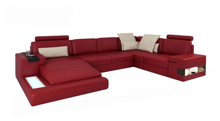 Wohnlandschaft Ecksofa U-Form Couch Sitz Polster Sofa Modern Sofa Neu