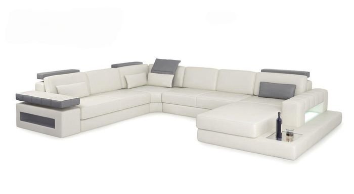 Designer Wohnlandschaft Sofa Couch Ecksofa Polster Wohnlandschaft U-Form