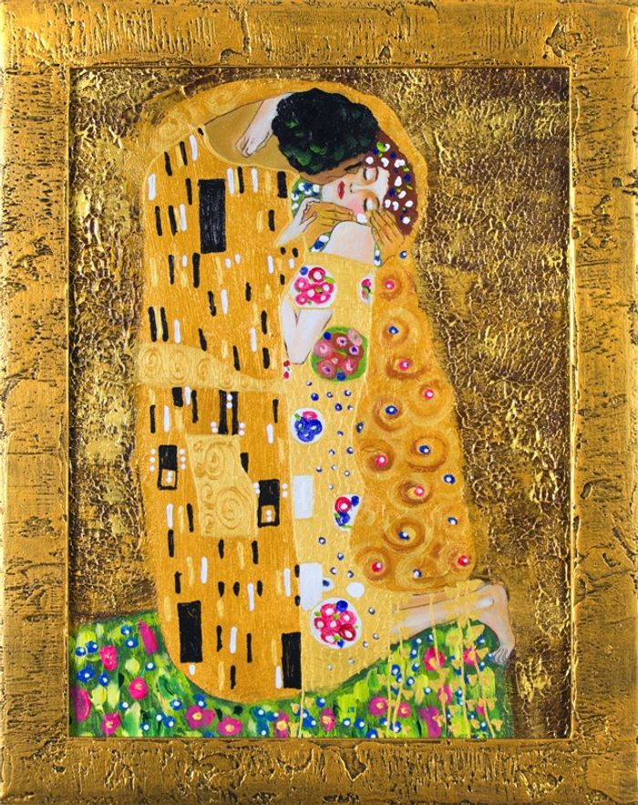 Gustav Klimt Gemälde Bild Bilder Handarbeit Kunst Abstrakt Ölbild Malerei G16382