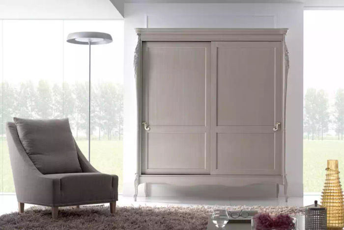 Kleiderschrank Schrank Möbel Schlafzimmer Schränke Holz Einrichtung Weiß