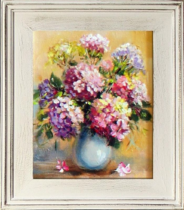 Pflanzen Blumen Ölgemälde Bild Bilder Gemälde Ölbilder Ölbild Mit Rahmen G15761