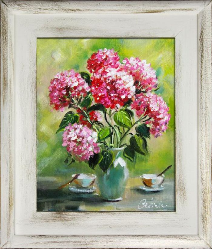 Flieder Blumen Ölgemälde Bild Bilder Gemälde Ölbilder Ölbild Mit Rahmen -G16184