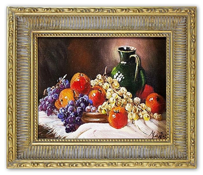 Gemälde "Obst " Handarbeit Ölbild Bild Ölbilder Rahmen Bilder G03192