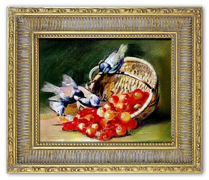 Gemälde "Obst " Handarbeit Ölbild Bild Ölbilder Rahmen Bilder G03569