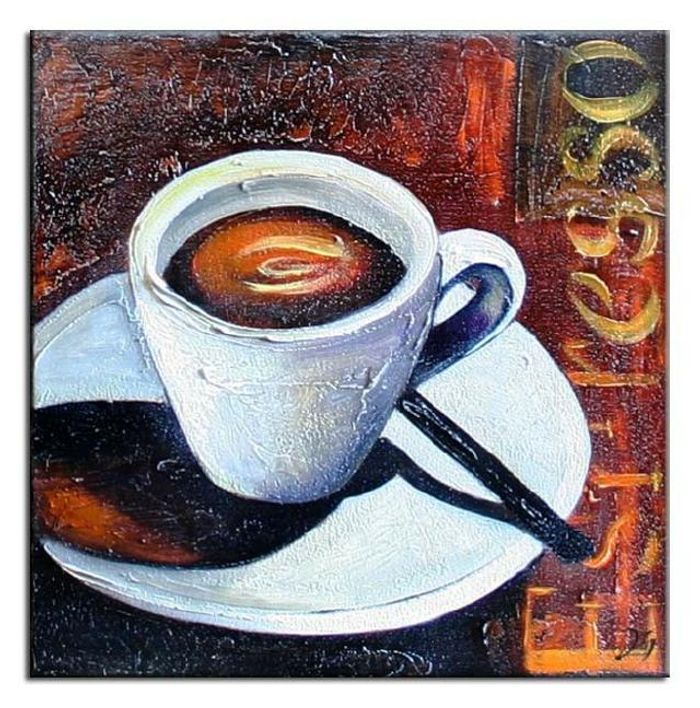 Cafe Küche Restaurant Esszimmer Bild Bilder Ölbild Gemälde Keilrahmen - G04194