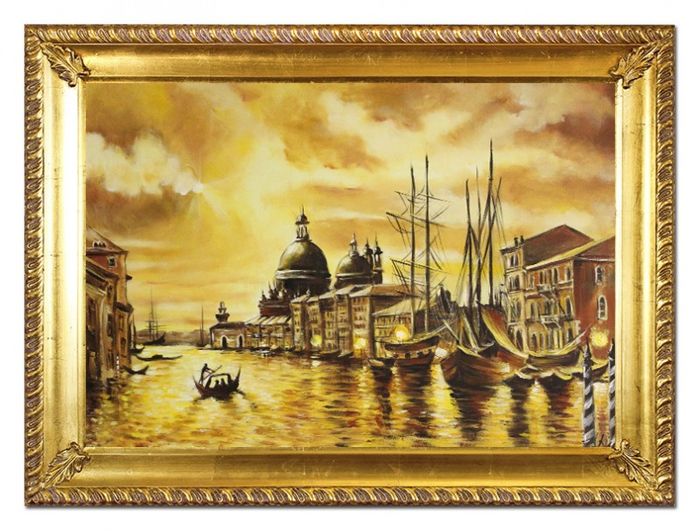 Ölbild Ölbilder Gemälde Bilder Bild Handgemalt Öl mit Rahmen Barock Kunst 96527