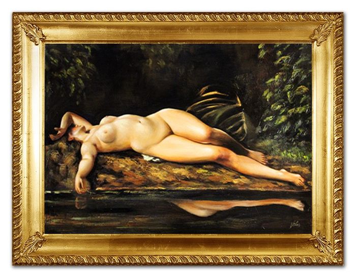 Ölbild Ölbilder Gemälde Bilder Bild Handgemalt Öl mit Rahmen Barock Kunst G96357
