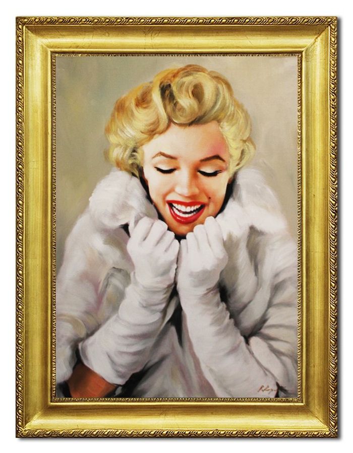 Marylin Monroe Gemälde Bild Bilder Echt Öl Handgemalt Portrait G96456