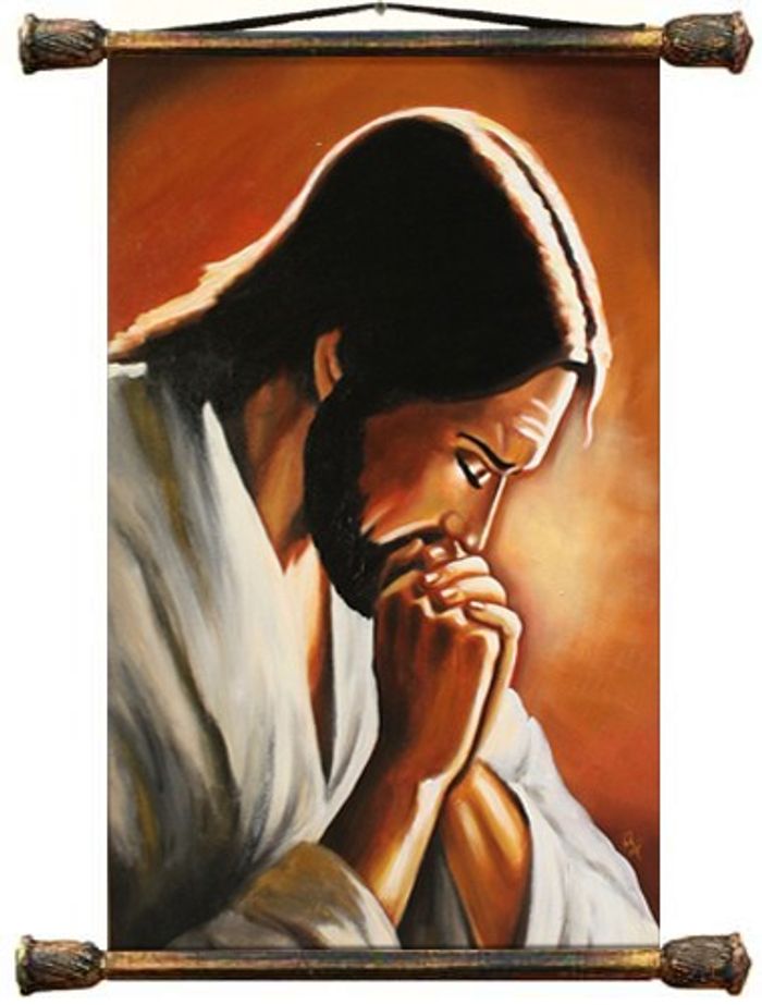 Religion Jesus Christus Handarbeit Ölbild Bild Ölbilder Rahmen Bilder G01592