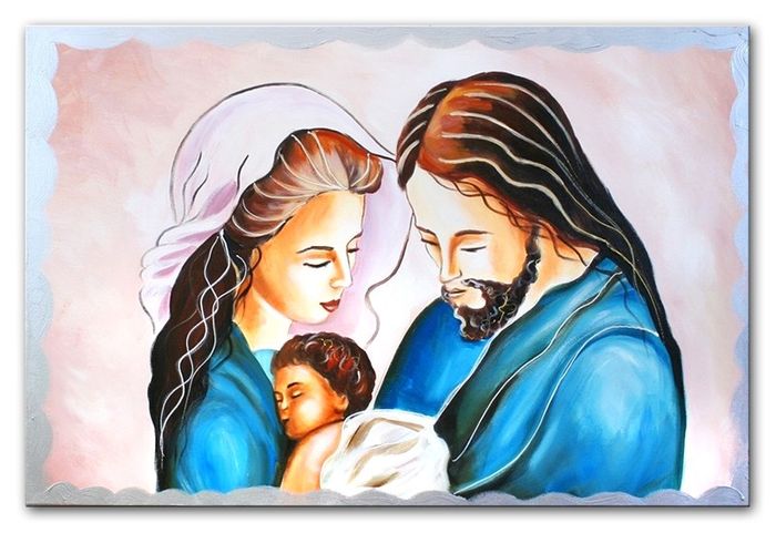 Religion Handarbeit Ölbild Bild Ölbilder Rahmen Bilder G02041