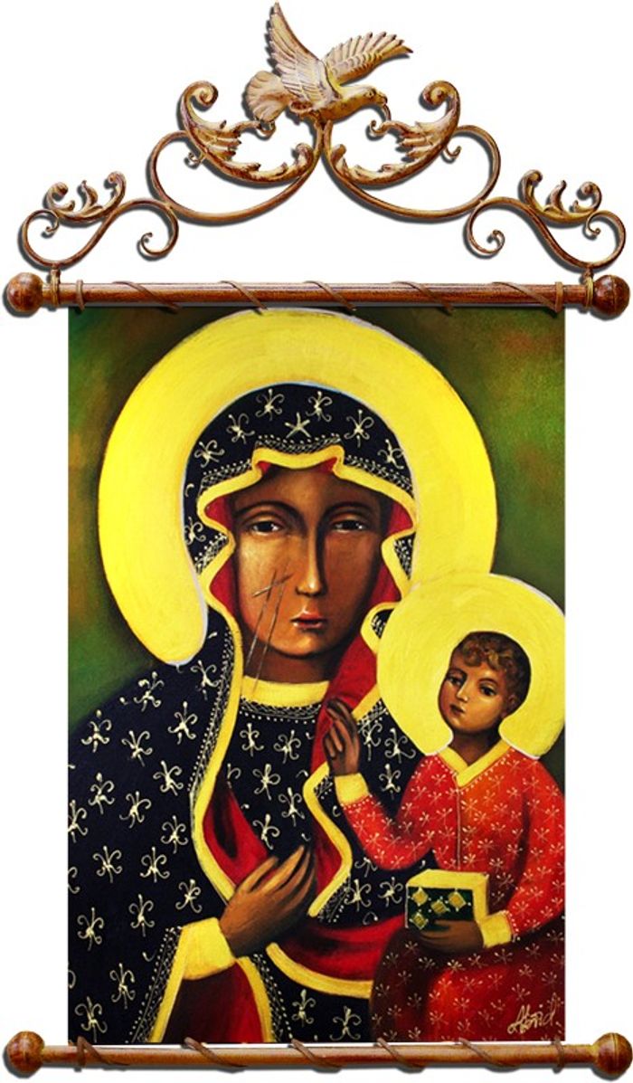 Religion Maria Handarbeit Ölbild Bild Ölbilder Rahmen Bilder G02667