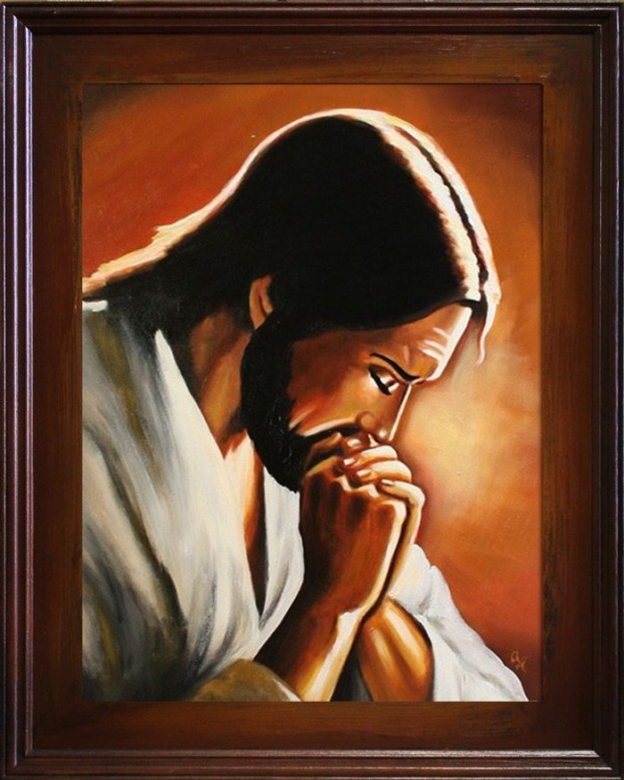 Religion Jesus Christus Handarbeit Ölbild Bild Ölbilder Rahmen Bilder G16048