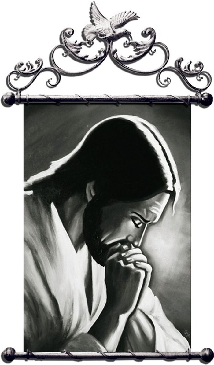 Religion Jesus Christus Handarbeit Ölbild Bild Ölbilder Rahmen Bilder G16523