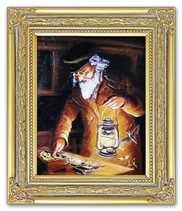 Ölbild Ölbilder Gemälde Bilder Bild Handgemalt Öl mit Rahmen Barock G01155