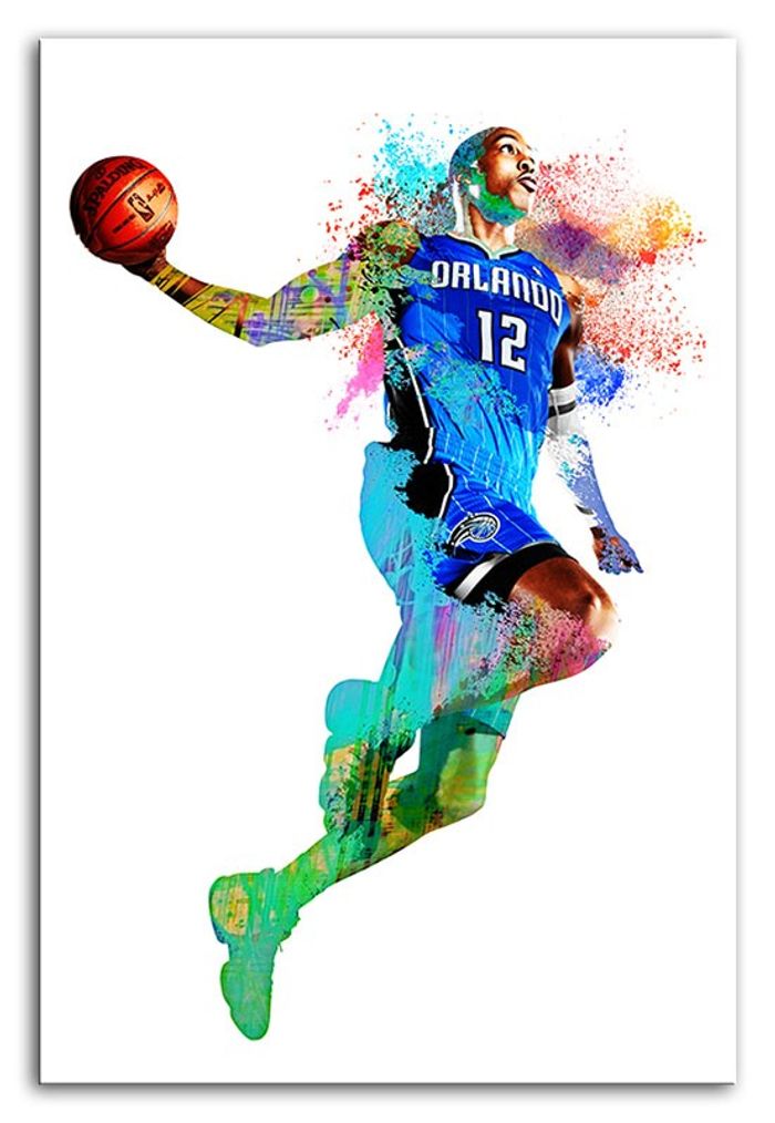 Orlando Basketball Magic NBA Portrait Bild Bilder Gemälde Sport Ball Neu G93540