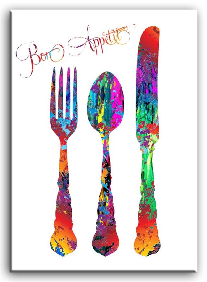 Bon Apetit Bild Bilder Abstrakt Bunt Lebensfroh Druck Gemälde Designer G93082