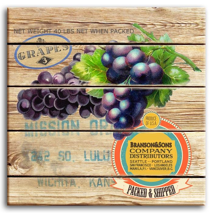 Bild Bilder Gemälde Druck Kunstdruck Polster Kultur " Fresh Fruit " Neu G93153