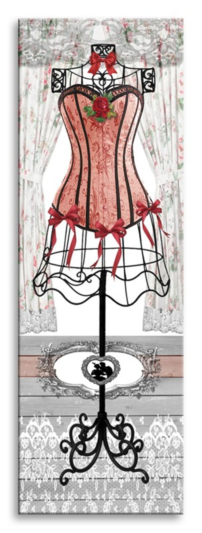 Kleid Bild Bilder Gemälde PARIS EUA DE COLOGNE Abstrakt Stil 20er Neu G93352