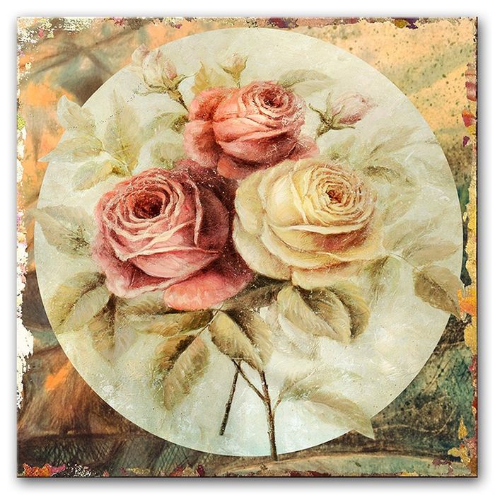 Bild Bilder Gemälde Druck Kunstdruck Polster Kultur " Blume Blumen " Neu G93859